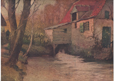 Vintage landscape and village scenes from 1910-1940s